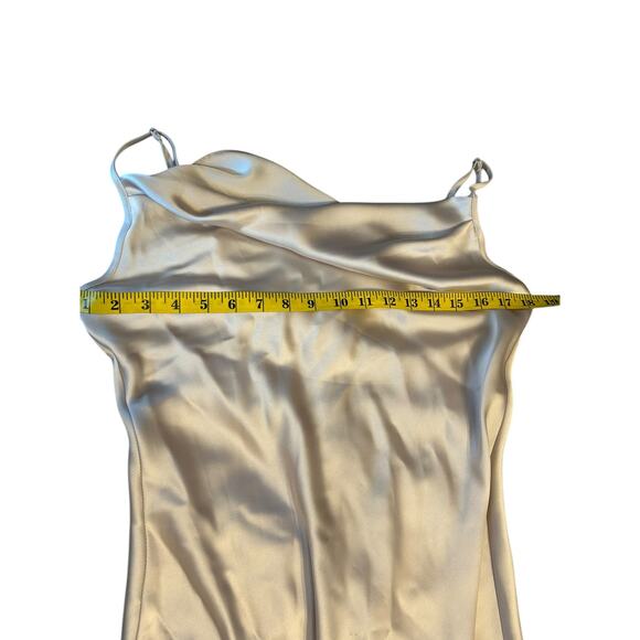 E.SSUE Champagne Satin Slip Dress - Size M - Picture 11 of 11